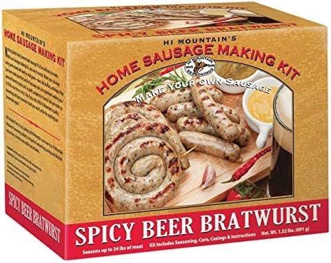 Hi Mountain Seasoning Sausage Kit Spicy Beer Bratwurst