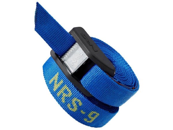 NRS 1" Buckle Bumper Straps 9' Pair Blue