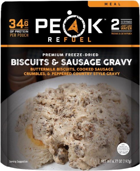 Peak 2 Refuel Biscuits and Sausage Gravy 2 Portion