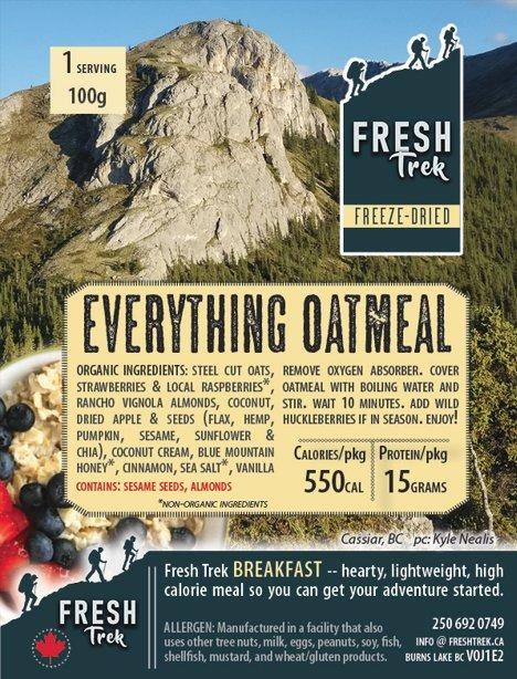 Fresh Trek Everything Oatmeal 80gr