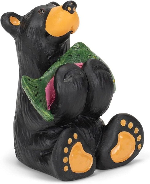 Bearfoots Bear Cub w/Fish Mini Figurine