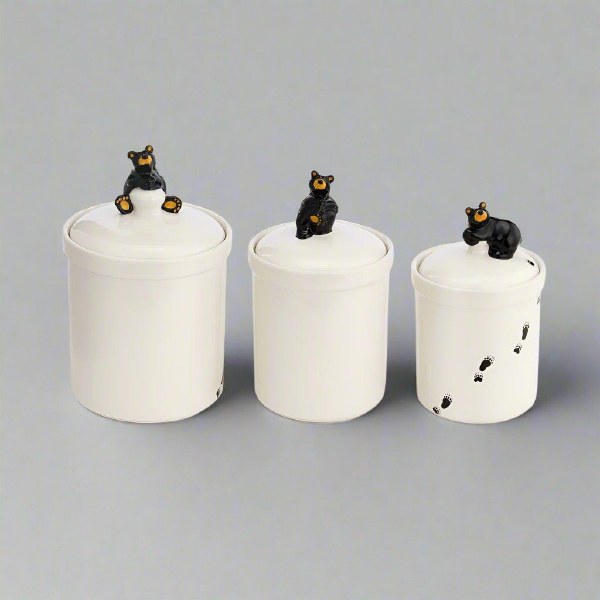 Bearfoots Canister Set Bears 3pc