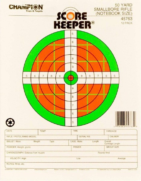 Champion Scorekeeper 100yrd Smallbore Rifle 12pk