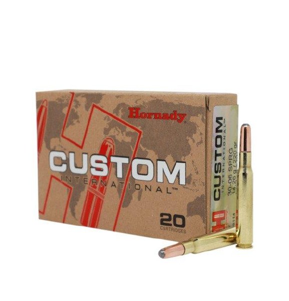 Hornady Custom 30-06 Spr 220gr InterLock RN