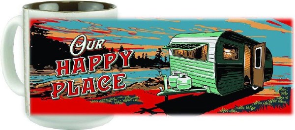 Rivers Edge Mug Happy Place Camper