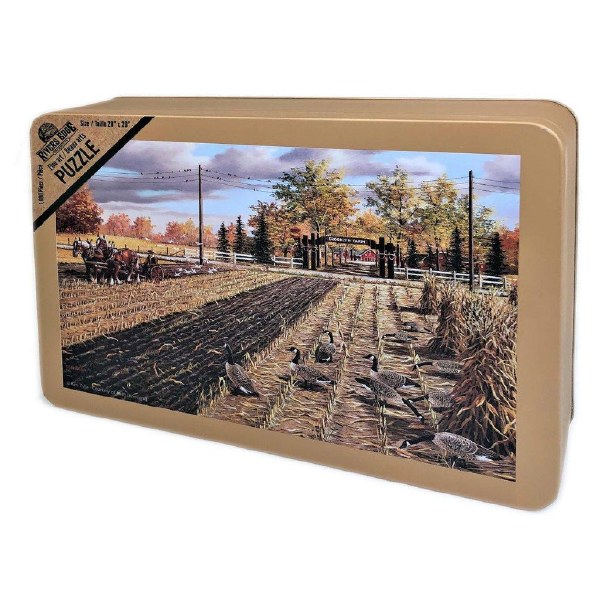 Rivers Edge Puzzle Tin Fall Plowing 1000pc