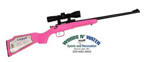 Keystone Crickett Bolt Action .22LR 16.125"bbl Pink Synthetic w/Scope Single Shot Bolt Action
