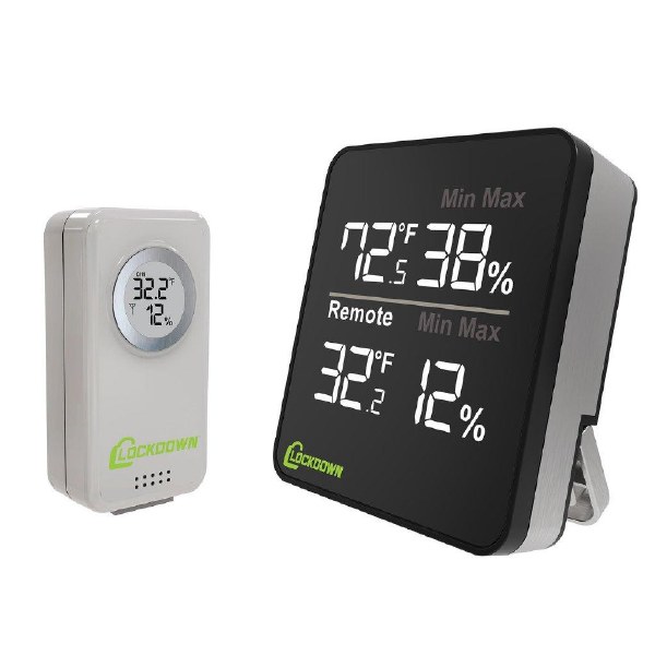 Lockdown Wireless Digital Hydrometer Temp/Humidity