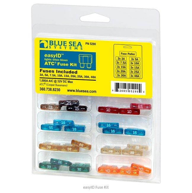 Blue Sea Systems ATC Fuse Multi Pack EasyID 5290