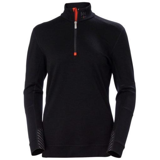 Helly Hansen Lifa Merino Half Zip 75210 Black Small