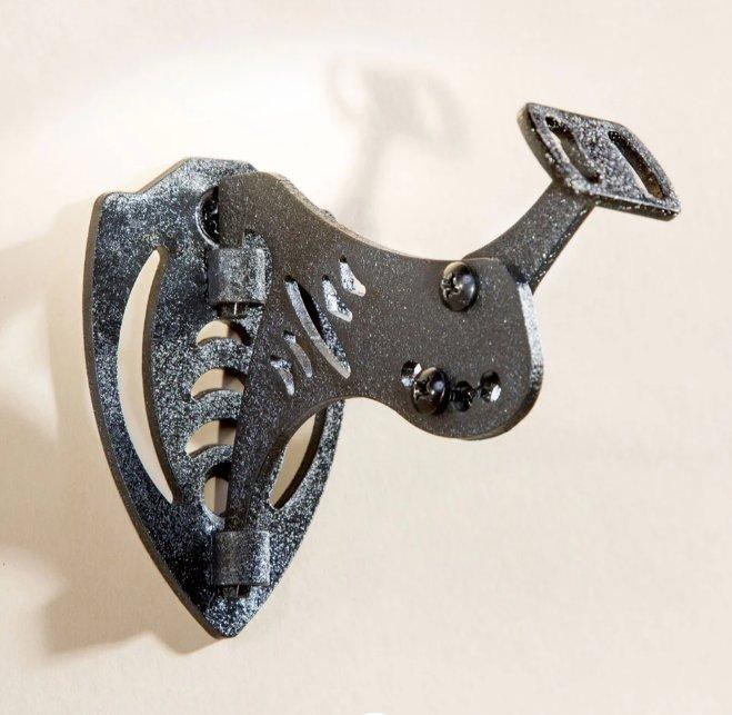 Skull Hooker Bone Bracket Black
