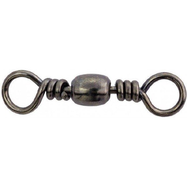 Angler Tackle barrel Swivel sz.1/0 Black 4ct F129B-1/0