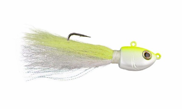 Berkley Fusion Bucktail Jig 3/8oz White Chartreuse