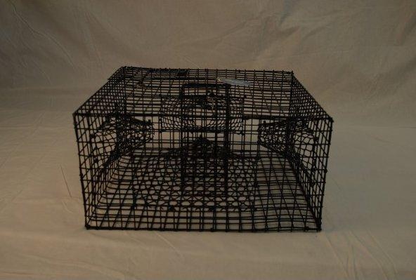 Bron's Vinyl Coated Steel Rigid Prawn Trap 18"