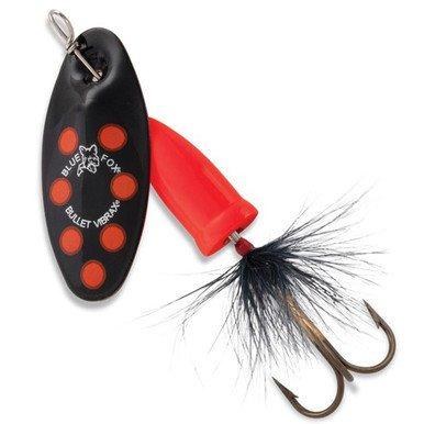 Blue Fox Vibrax Bullet Fly #2 Black/Flo. Red 1/4oz