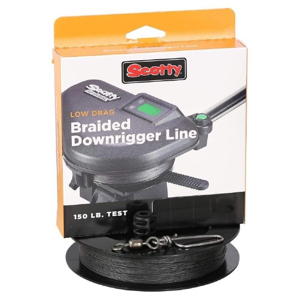 Scotty 2802K Braided Downrigger Braided Line Low Drag 400' w/Terminal Tackle