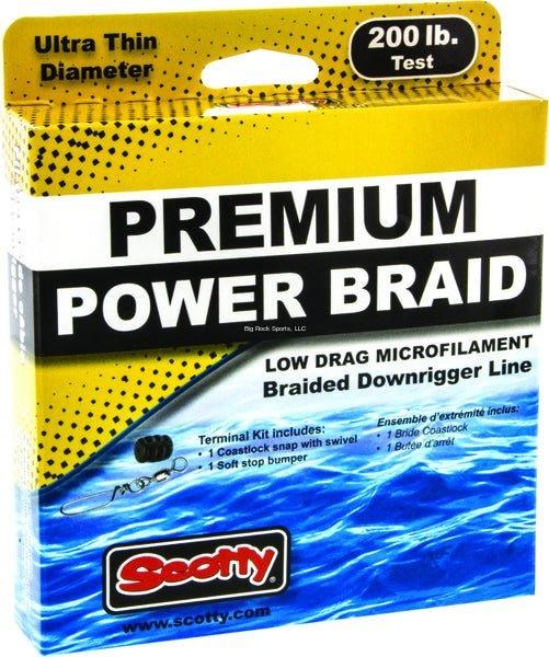 Scotty 2702K Premium Braided Downrigger Line 200lb 400ft w/Terminal Tackle