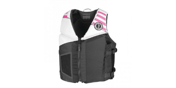 Mustang MV3600 Young Adult 88-110lb PFD Admiral Grey/White/Pink