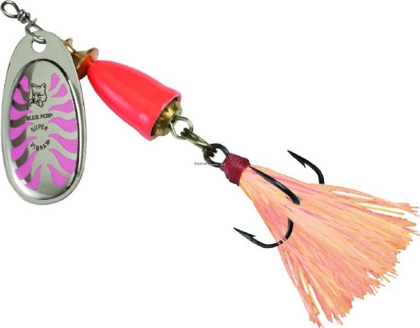 Blue Fox Classic Vibrax Glow #3 Pink Orange 1/4oz