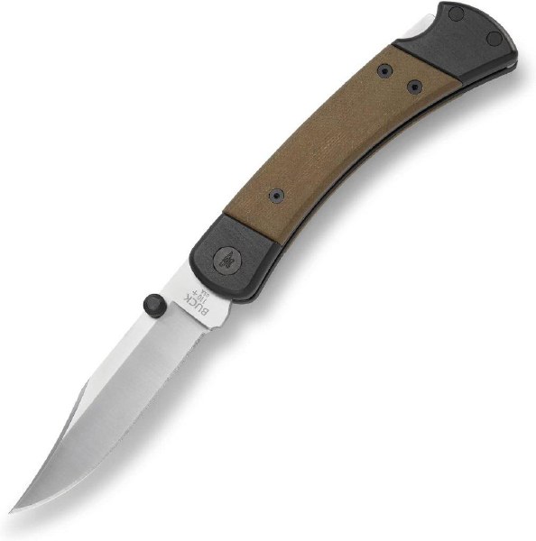 Buck Knife 110 Hunter Sport Pro Folder Micarta Handle