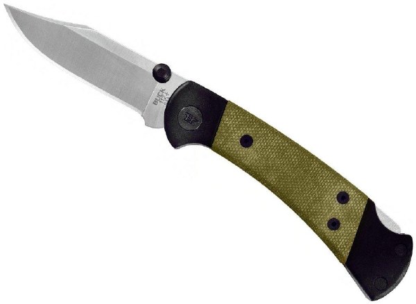 Buck Knife 112 Ranger Sport Pro Folder Micarta Handle