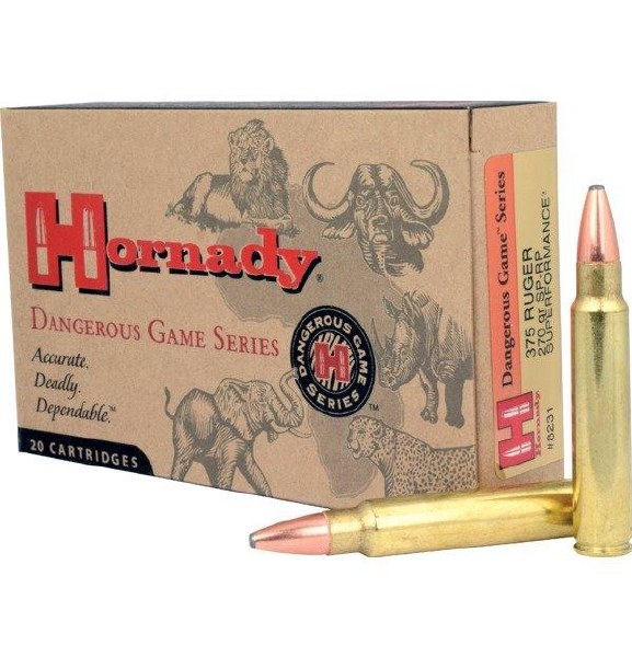 Hornady Dangerous Game Series 375 Ruger 270gr SP-RP Superforamce