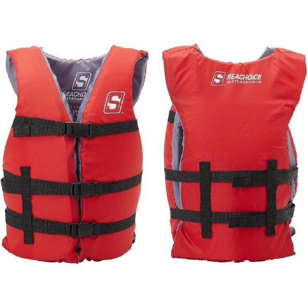 Seachoice General Purpose Life Vest Youth 55L-88bs Red