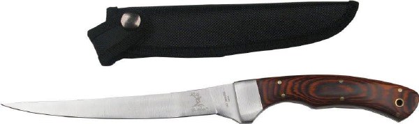 Elk Ridge Fillet Knife Pakkawoods w/sheath ER-028