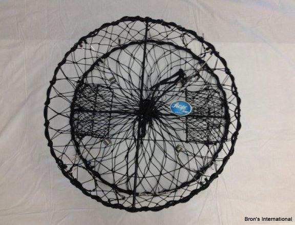 Bron's Pacific Spring Loaded Folding Crab Trap Vinyl Coated 28"