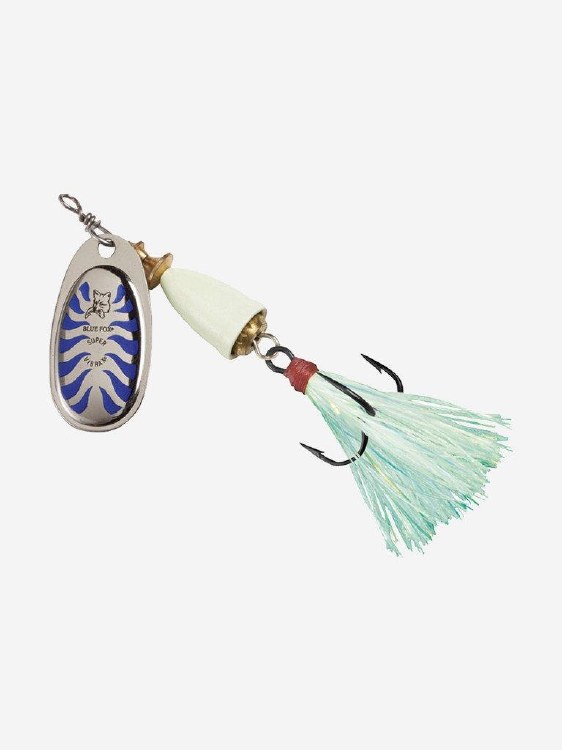 Blue Fox Classic Vibrax Glow #2 Blue 3/16oz