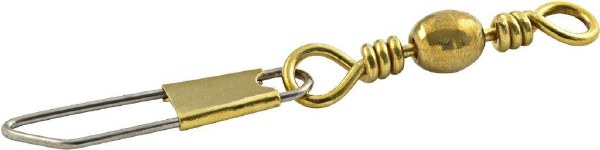Danielson Swivel w/Safety Snap sz.7 6ct Brass Nickel 1700SP-7