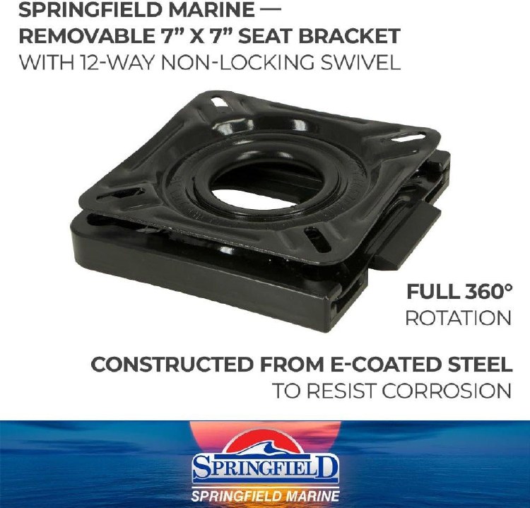 Springfield Swivel Base w/Quick Release Seat Mount 7"