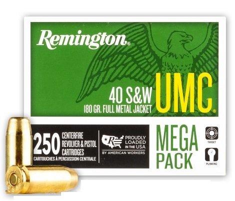Remington Mega Pack 40 S&W 180gr FMJ 250rnd