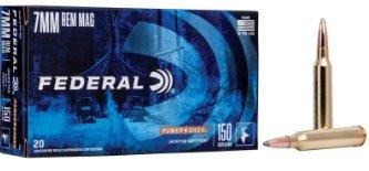 Federal Power Shok 7mm Rem Mag 150gr SP