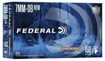 Federal Power Shok 7mm-08 Rem 150gr soft point