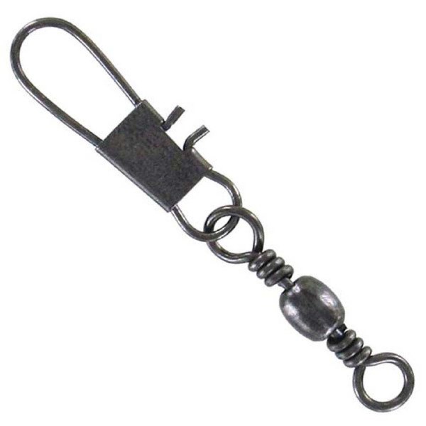 Angler Tackle F124-2/0 Barrel/Interlock Snap #2/0 Black
