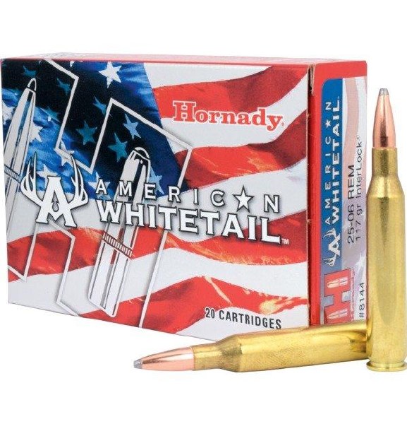 Hornady American Whitetail 25-06 Rem 117gr Interlock