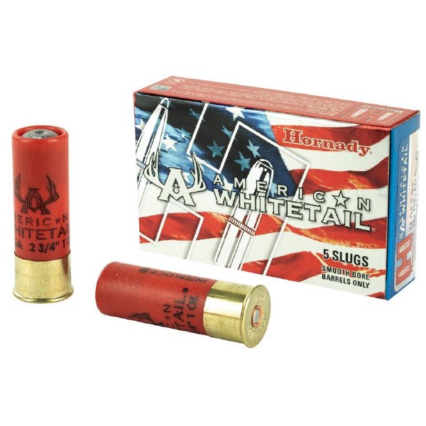 Hornady American Whitetail 12ga 2 3/4" 1oz Rifled Slug 5pk