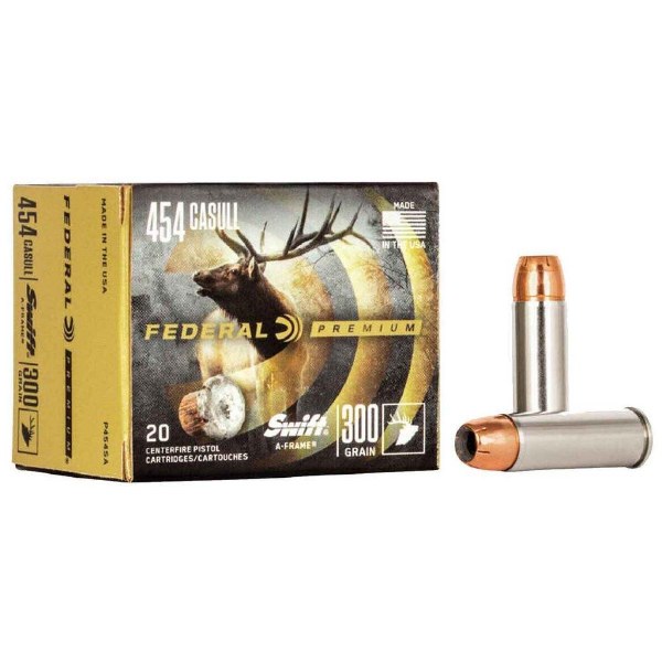 Federal Premium 454 Casull 300gr Swift A-Frame