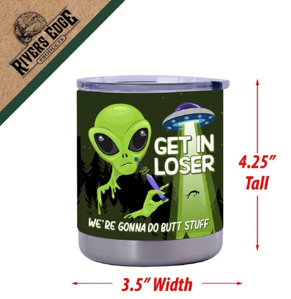 Rivers Edge Tumbler 10oz Drinking Inside is Cooler