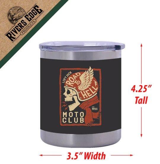 Rivers Edge Tumbler 10oz Road to Hell Moto Club