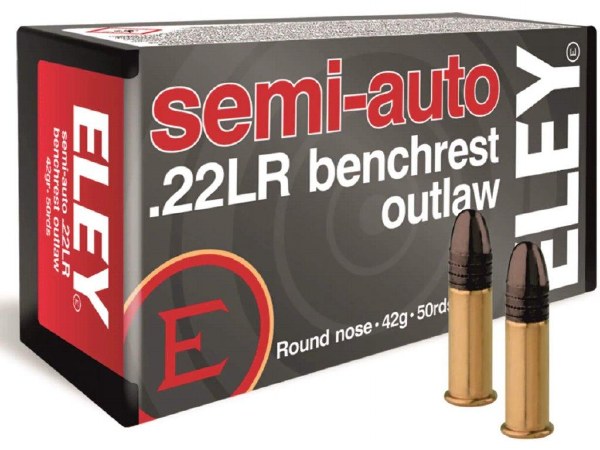 Eley 22 LR Semi-Auto Benchrest Outlaw 42gr 50ct