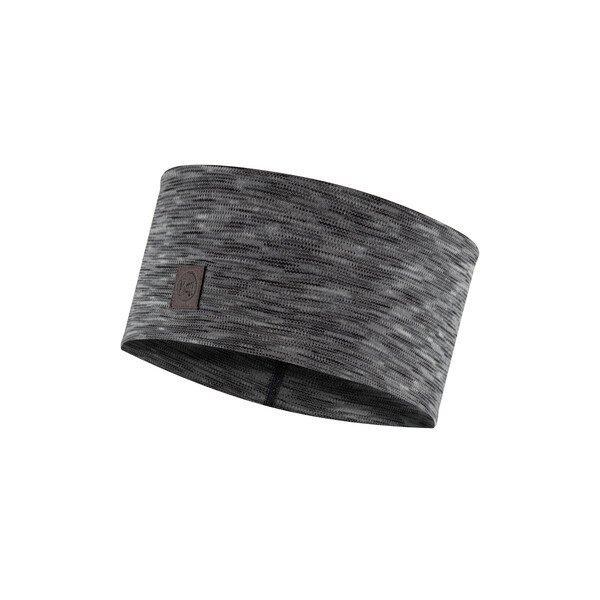 Buff Merino Wide Headband Fog Grey Multi
