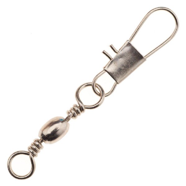 Angler Tackle F124-1/0 Barrel/Interlock Snap #1/0 Black