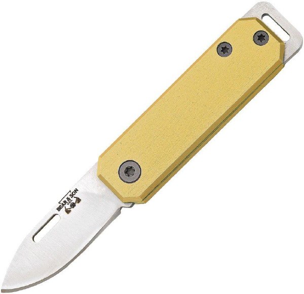 Bear & Sons Knives 109YW Aluminum Slip Joint Folder 2.5" Yellow