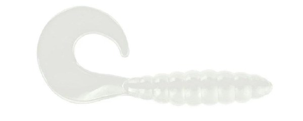 Apex Tackle Curly Tail Tube 3" White