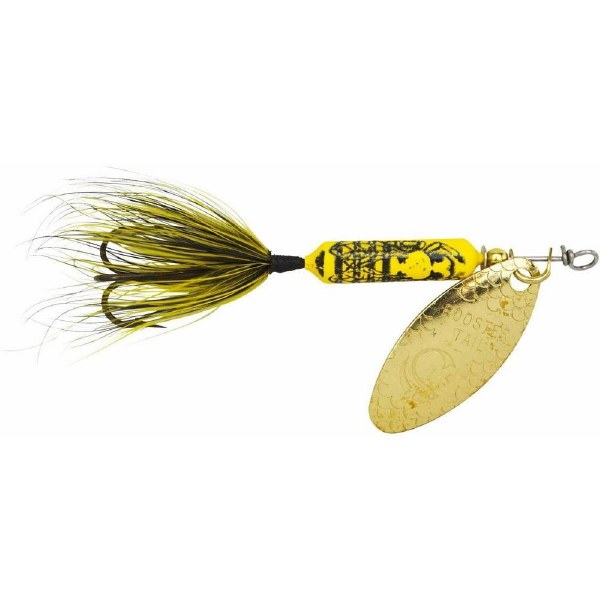 Yakima Wordens Rooster Tail Dressed 3/8oz Bumblebee