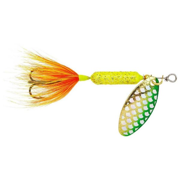 Yakima Wordens Rooster Tail Dressed 1/4oz Strobe Chartreuse