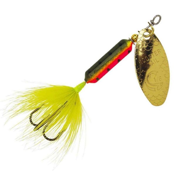 Yakima Wordens Rooster Tail Dressed 1oz Fire Tiger