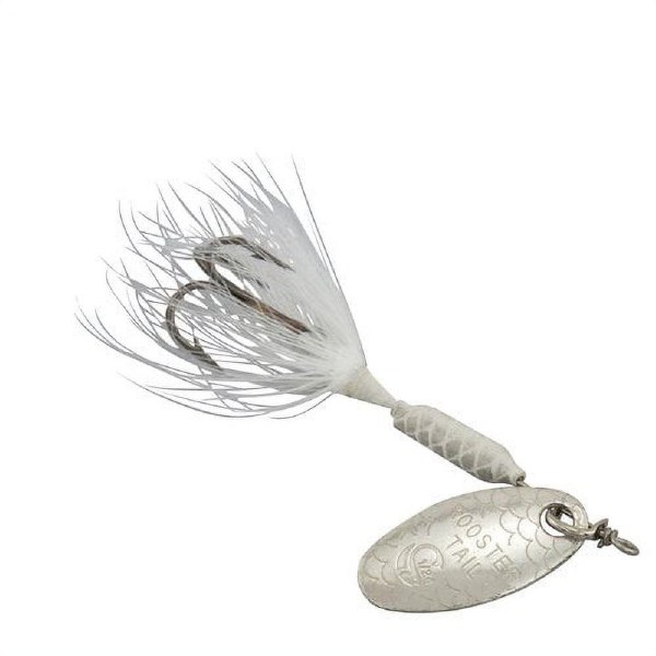 Yakima Wordens Rooster Tail dressed 1oz Pearl White